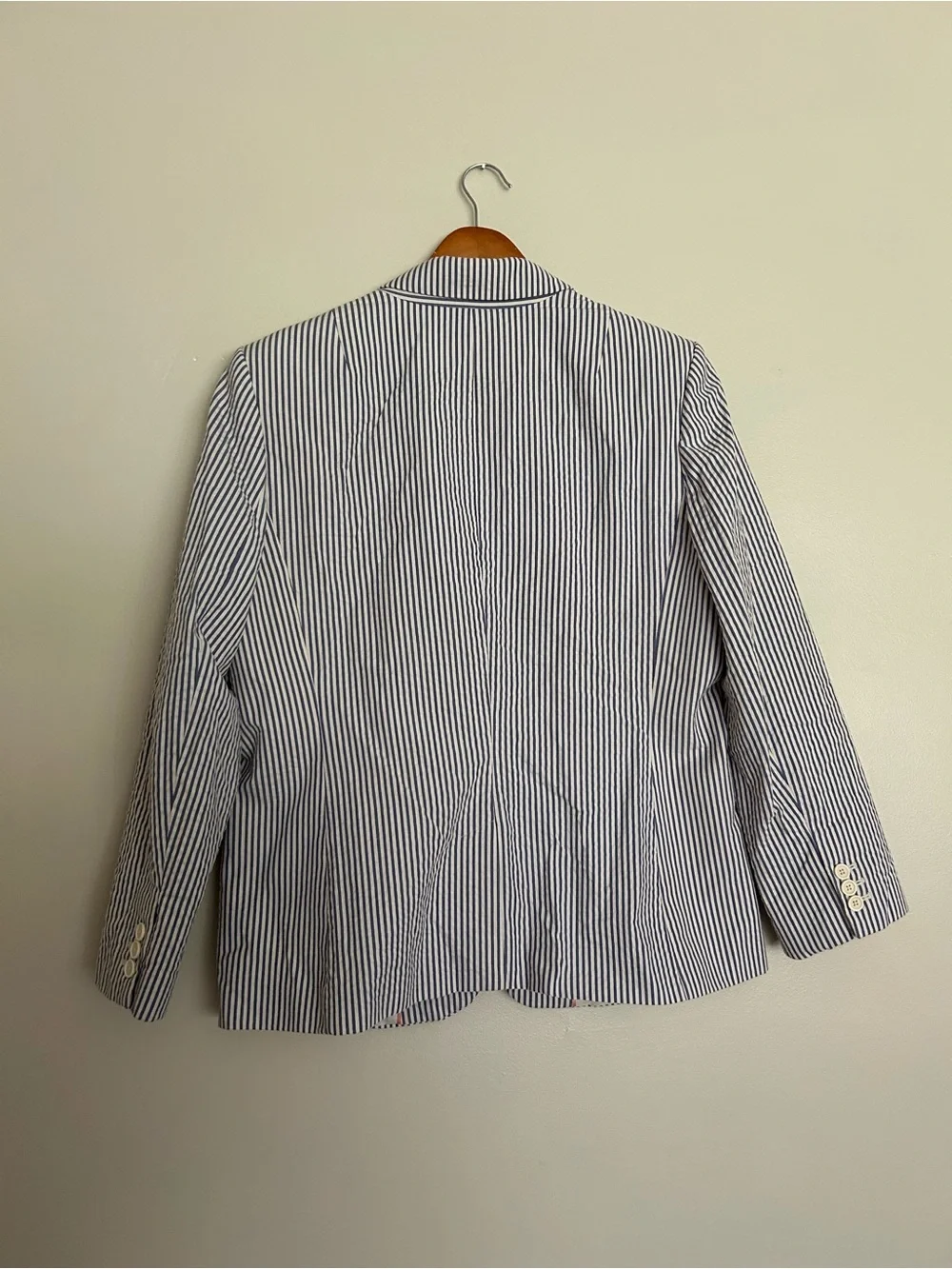 Banana Republic blue & White Pinstripe Blazer